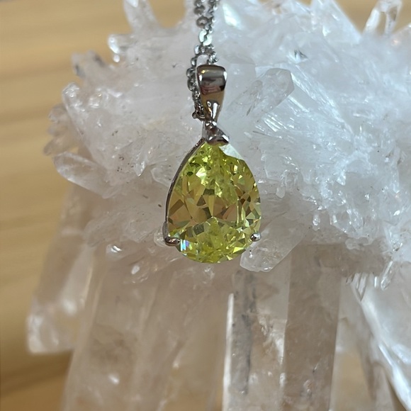 Jewelry - Yellow Tourmaline Pendant Necklace
